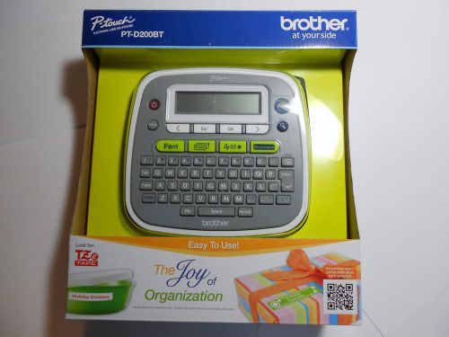 Brother P-touch Easy-to-Use Label Maker PT-D200BT Limited Ed. w/Bonus Tape- New!