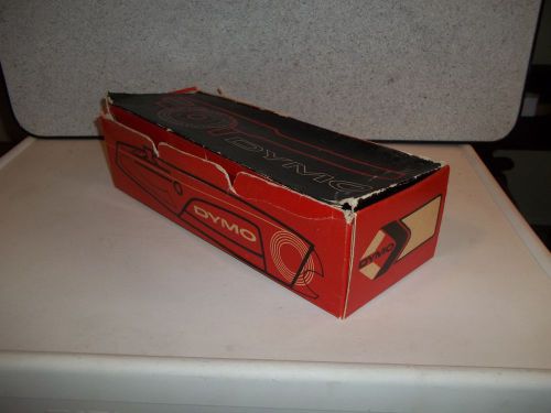 Vintage Dymo M-55 Tapewriter Handheld Label Making Set Color chrome embosser
