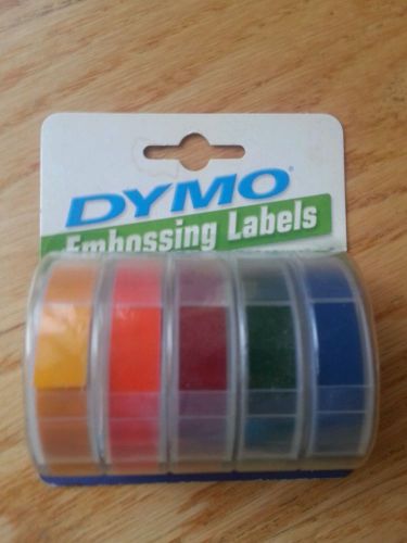 *New* *Unopened* Dymo Embossing Labels Rainbow 5-pack, 99786