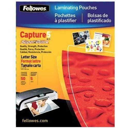 Fellowes 5223001 laminating pouches, 5 mil, 8 1/2 x 11, 100/pk for sale