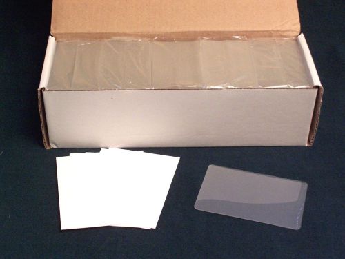 10 mil hot laminating military pouches qty 500 2-5/8 x 3-7/8 lamination sleeve for sale