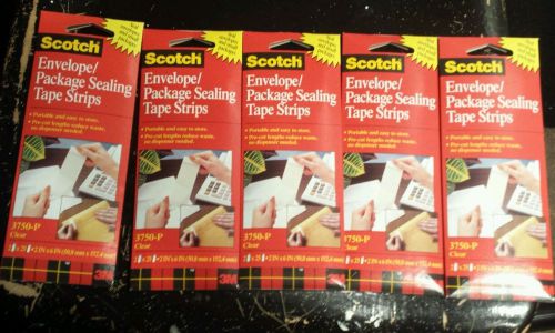 3M 3750P Scotchpad Packaging Tape Pad Clear 2&#034; Wide 6&#034; Long / 5 For Sale