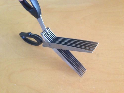 Shredding Scissors - 7 blades - Craft Scissors, Herb Scissors - Office Shredding