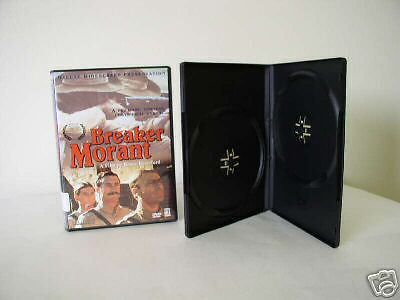 50 pcs 14mm Black Double 2 DVD Case w/Outer Sleeve, No DVD Logo, PS33, SALES