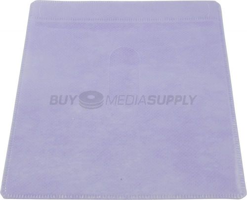 Non woven purple color plastic sleeve cd/dvd double-sided - 1 piece for sale