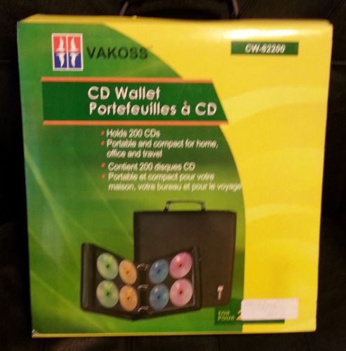 200 CD WALLET VAKOSS CD/DVD BLACK