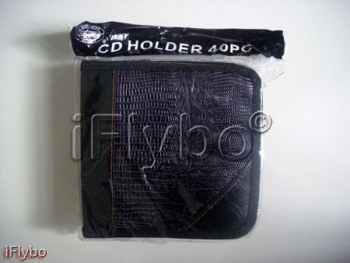 40 CD DVD Holder Wallet Zippered Case Organizer - NEW
