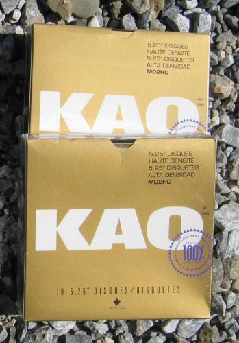5 1/4 5.25 10 dshd disk diskette floppy for atari 800/xl/xe new kao in box for sale