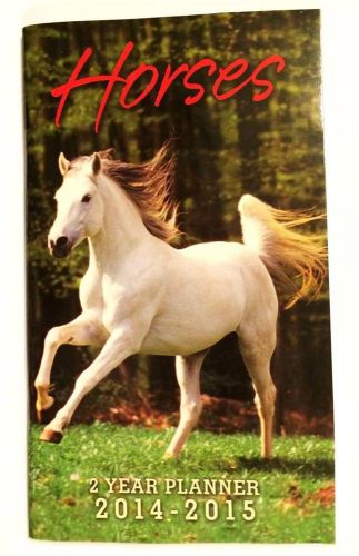 2 Year Planner Calendar Organizer 2014 - 2015 HORSES Purse Pocket NEW  24 Month