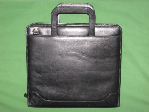 MONARCH ~1.75&#034;~ FULL-GRAIN LEATHER 8.5x11 Franklin Covey Planner BINDER  7066