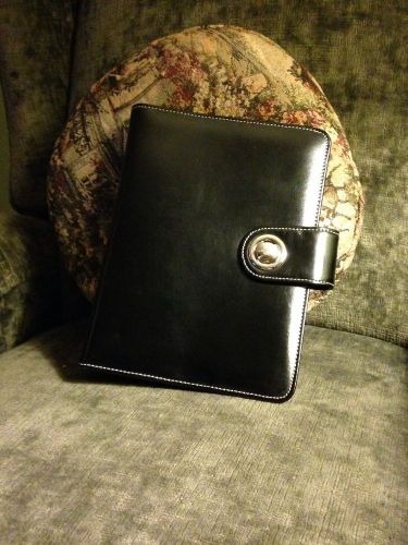 Classic 1.75&#034; Rings | Black LEATHER FRANKLIN COVEY Open CLASP Planner/Binder