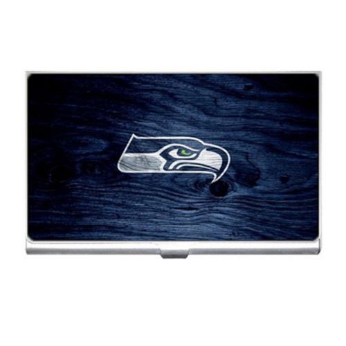 Custom Seattle Seahawks Business Name Credit ID Card Holder Free Shipping