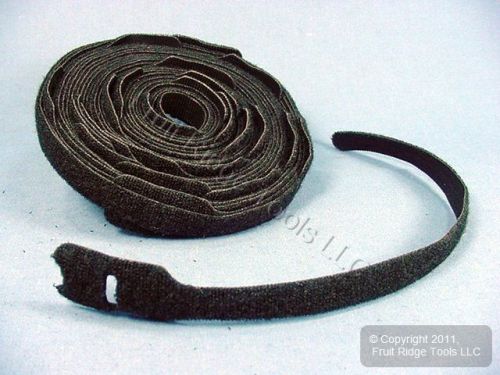 25 leviton 12-inch velcro patch cord cable tie straps polywrap 43112-012 for sale