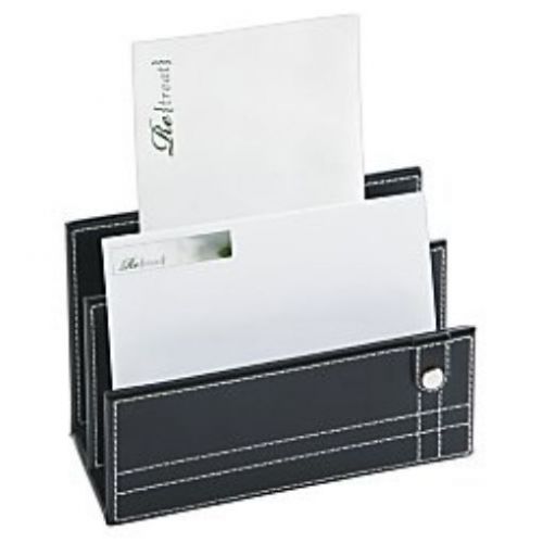 Realspace(R) Black Leatherette Letter Sorter