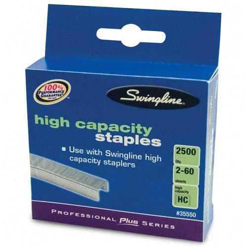 Swingline High Capacity Staples 3/8&#034; Leg 60 Sheet Capacity 125 Strip Count 2