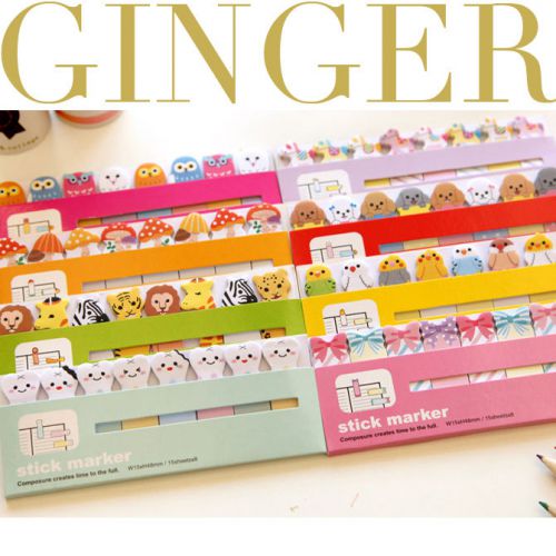 Funny Cartoon 120 Pages Sticker Post It Bookmark Index pads Sticky Notes (AB46)