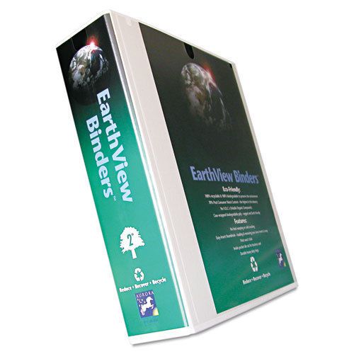 Earthview d-ring presentation binder, 2&#034; capacity, white for sale