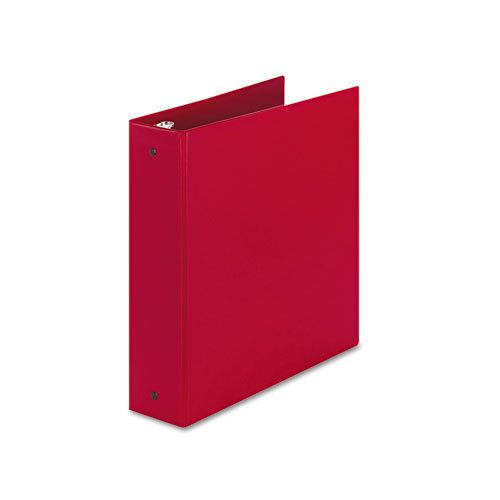Economy Binder with Round Rings, 2&#034; Capacity, Red