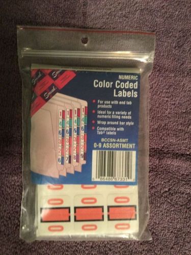Smead Numeric Color Coded Labels new in package
