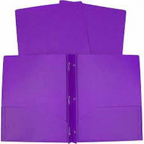 Plastic Clasp Folder purple Each Binders &amp; Folders,Pocket Folders 3 pack