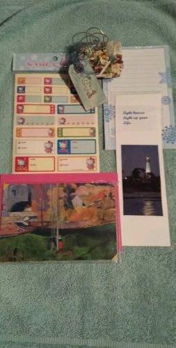 STATIONARY, NAME LABELS, BOOKMARK,  ETC LOT