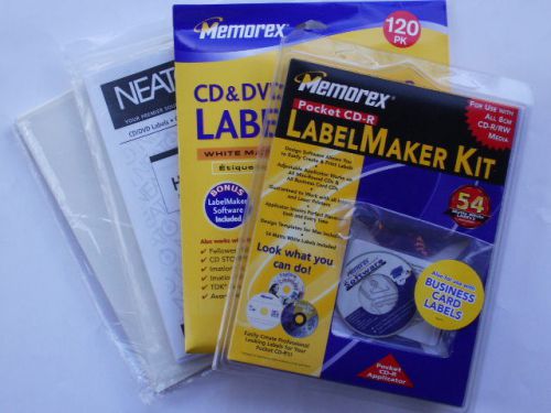 MEMOREX POCKET CD-R LABELMAKER KIT &amp; Label Supply!
