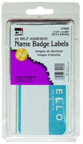 Charles Leonard Self-Adhesive Labels Name Badge Hello My Name Is Blue
