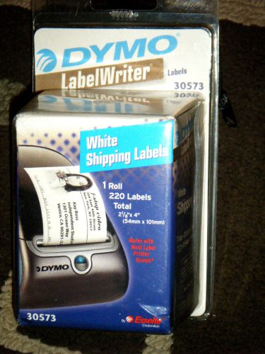 Dymo 30573 LabelWriter Labels White Shipping 1 Roll 220 Labels 2 1/8&#034; by 4&#034;