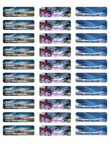 30 Personalized Return Address Nature Inspired Labels Buy 3 get 1 free (nx7)