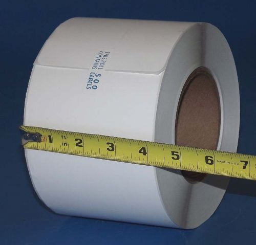 Roll 500 thermal transfer label 6&#034; x 4&#034; barcode ups usps fedex core 3&#034;/avail qty for sale