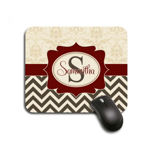 Classy mouse pad ,name personalized,custom monogrammed computer padding - 110 for sale