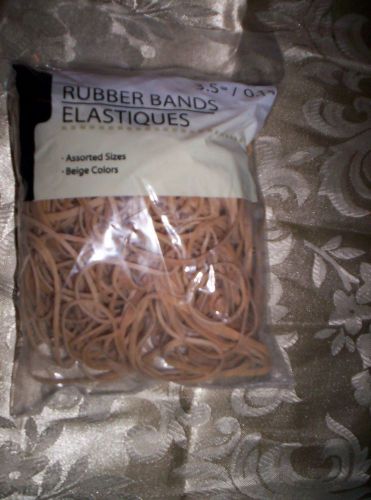BAG of RUBBER BANDS Assorted Sizes  3.5 oz  LARGE/SMALL