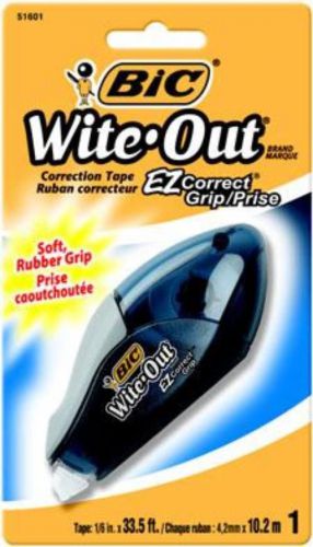 BIC Wite-Out EZ Correct Grip Correction Tape 1/6&#039;&#039; x 33.5&#039; length