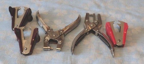 2 Hole Metal Punchers New Haven Conn 3 Staple Removers Ace &amp; Other