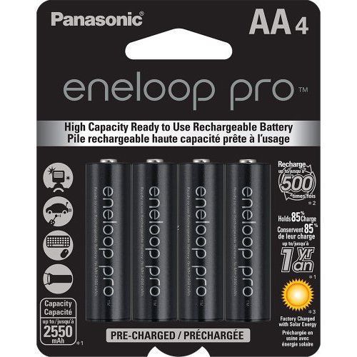 Panasonic battery bk-3hcca4ba 4pk eneloop pro aa battery for sale