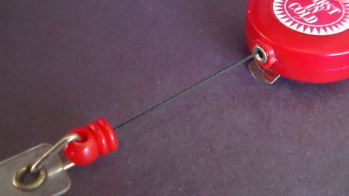 10 Red Badge Reels with Metal Clip