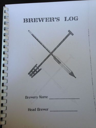 Brewing Log Book - 25 Brews