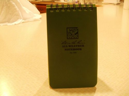 JL Darling Corp RiteintheRain 935 All-Weather Universal Notebook, Green, 3&#034; x 5&#034;