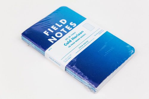 Field Notes Brand Cold Horizon Edition - Pack of Three - Factory Seal - LIMITED