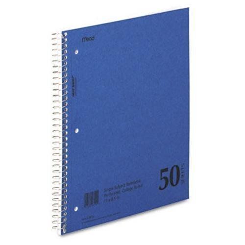 Mead Mid Tier Notebook - 100 Sheet - 15 Lb - College Ruled - Letter (mea06546)