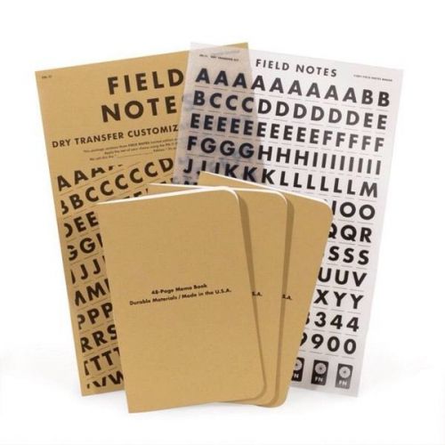 Field Notes Brand Dry Transfer COLORS Edition Package Of 3 Memo Books NEW