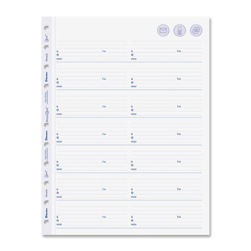 Rediform Miraclebind Telephone And Address Refill - 25 Sheet - Ruled (aft11050r)