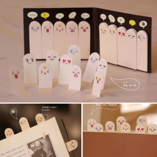 200 Pages DIY Ten Fingers Sticker Post-It Bookmark Flags Sticky Notes NotePads