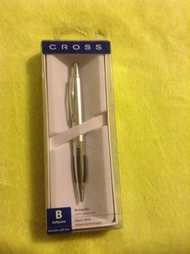 Cross Contour, Satin Chrome, Ballpoint Pen, in a Gift Box (AT0322-1)