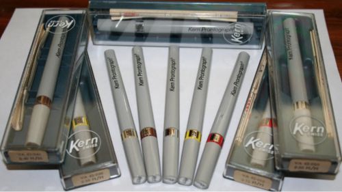 Kern prontograph - rapidograph - technical pen - set 0.1/ 0.2/ 0.3/ 0.4/ 0.5mm for sale