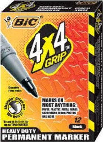 Bic marker grip 4x4 pocket black for sale