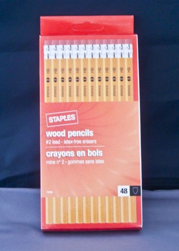 Staples wood pencils