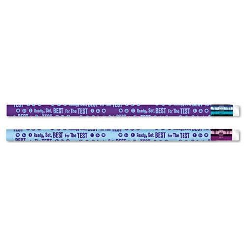 Moon Products 52060B Decorated Pencil, Ready, Set, Best For The Test,