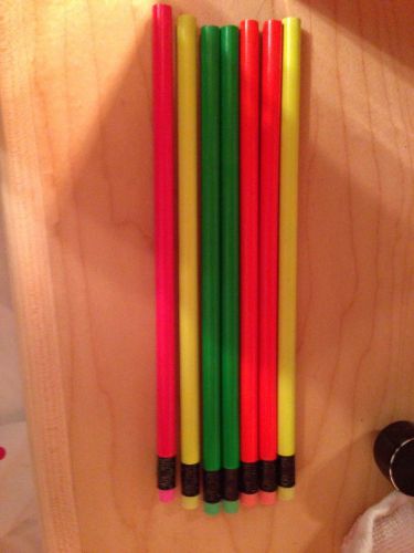 7 neon #2 pencils