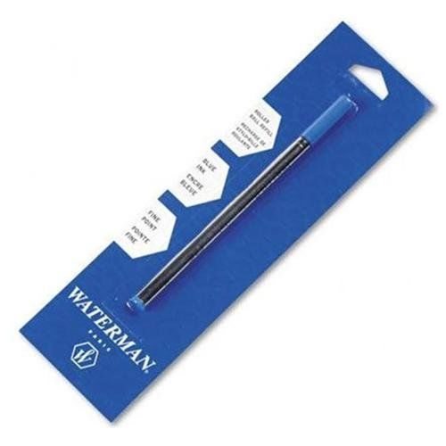Waterman Rollerball Pen Refill - Fine Point - Blue - 1 Each (54096P)